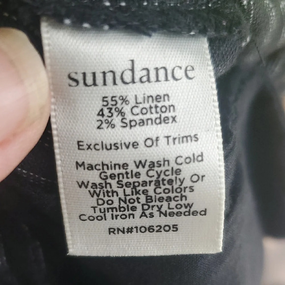 Sundance Black and Gray Trousers Straight-Leg Elegance - Picture 3 of 9